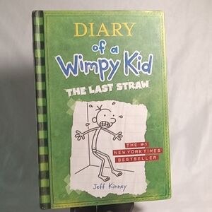 Diary of a Wimpy Kid "The Last Straw" Hard cover book